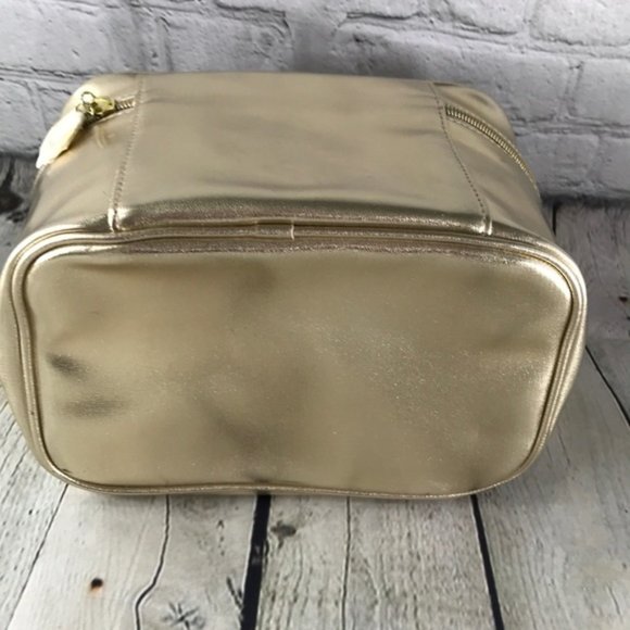 Badgley Mischka Gold Makeup/Cosmetic/Toiletry Case - Picture 4 of 7